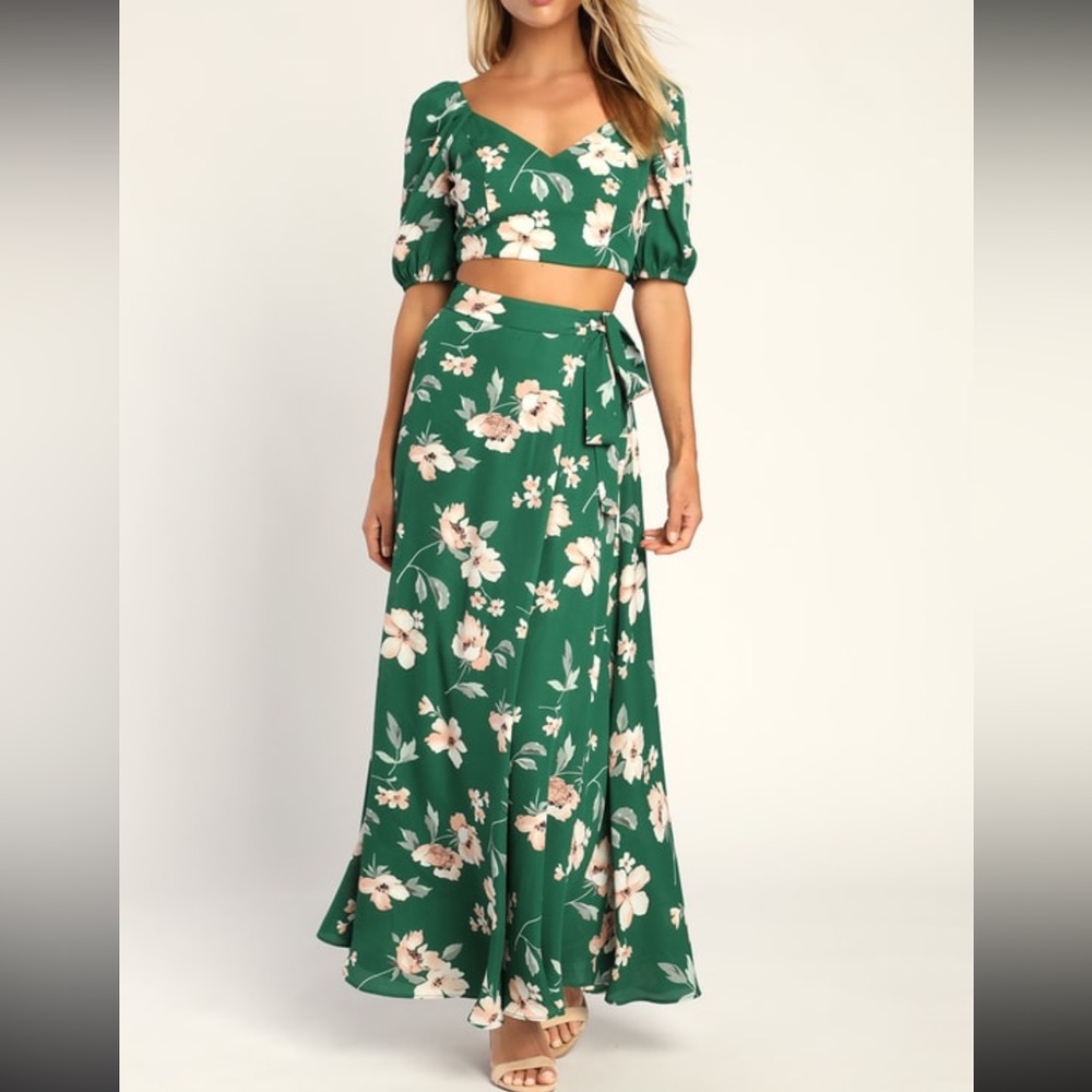 Lulu’s Green Floral Set